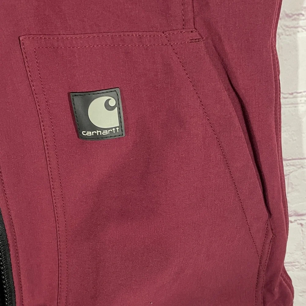 Carhartt Women's Burgundy Soft Shell Vest - Picture 5 of 9